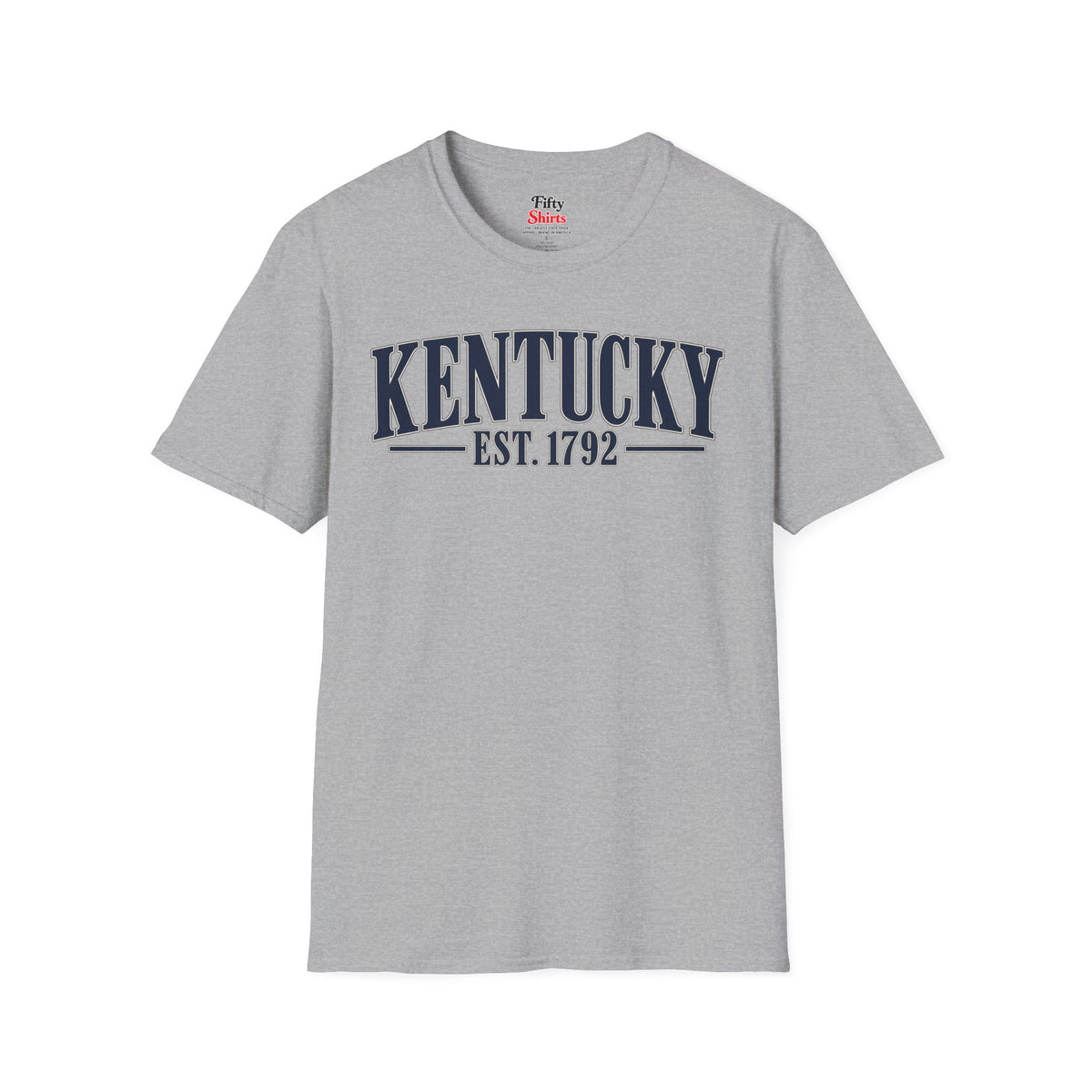 Kentucky Est 1792 Unisex Softstyle T Shirt State Name Graphic Tee
