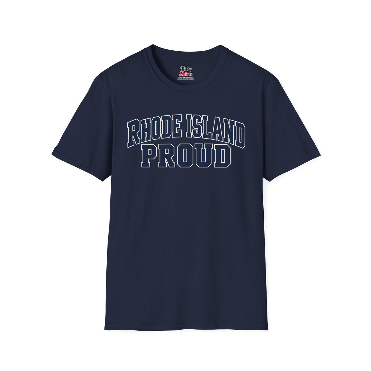 Rhode Island Proud Unisex Softstyle T Shirt State Name Graphic Tee