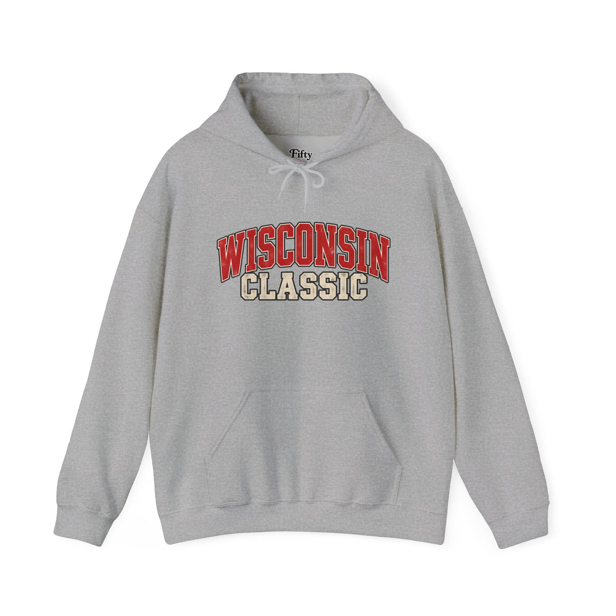 Wisconsin Classic Unisex Hoodie State Name Graphic