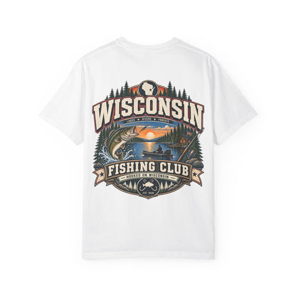 Wisconsin Fishing Club Unisex Comfort Color 1717 Streetwear Graphic Tee