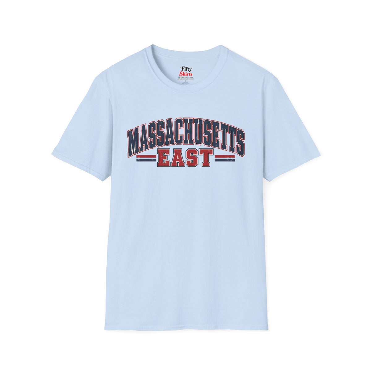Massachusetts East Unisex Softstyle T Shirt State Name Graphic Tee