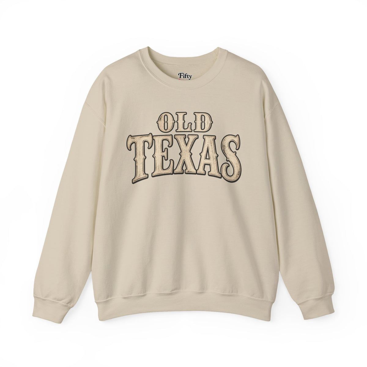 Old Texas Unisex Crewneck Sweatshirt State Name Graphic