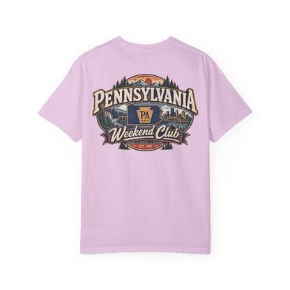 Pennsylvania Weekend Club Unisex Comfort Color 1717 Streetwear Graphic Tee