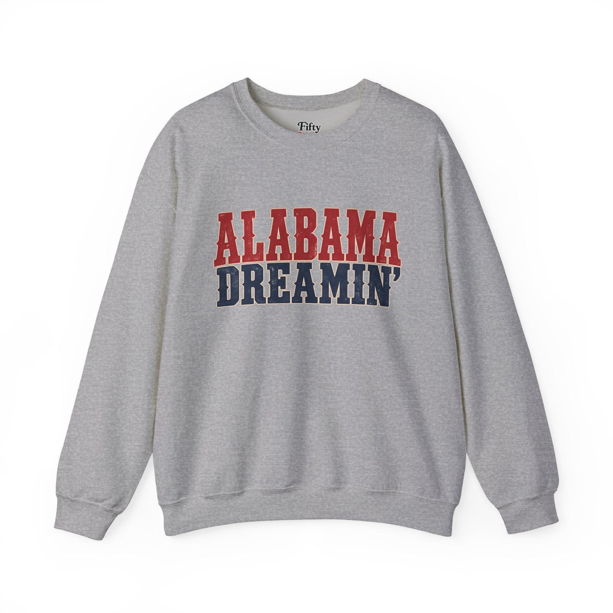 Alabama Dreamin' Unisex Crewneck Sweatshirt State Name Graphic