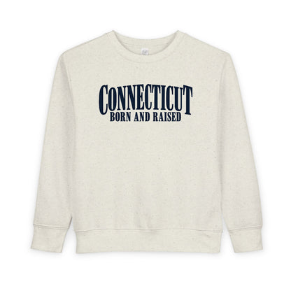 Connecticut Born and Raised Luxury Heritage Unisex Toddler Sweatshirt