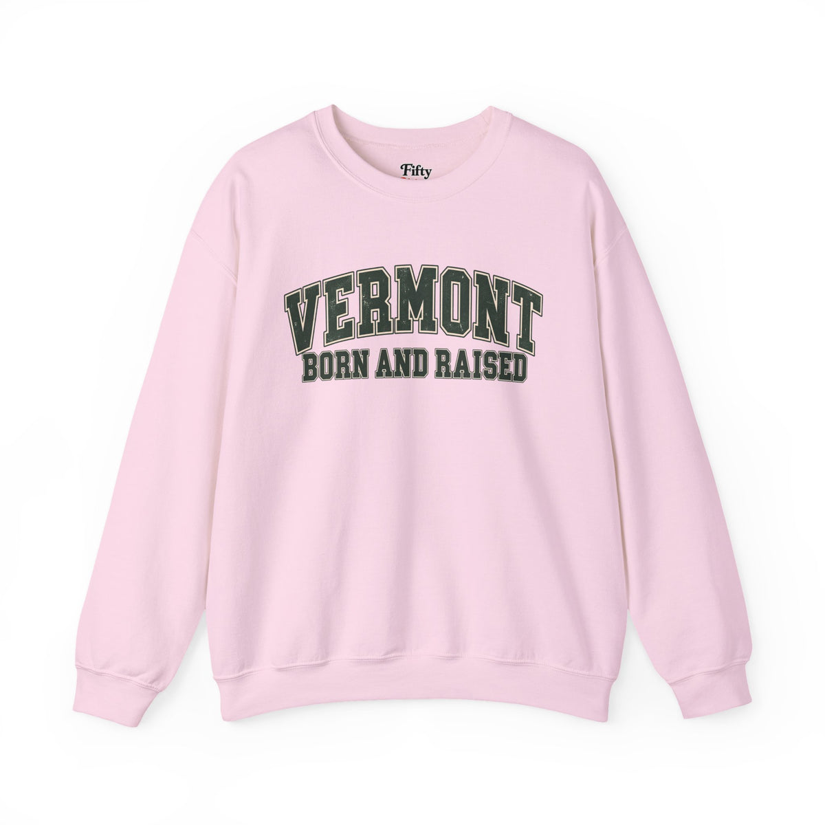 Vermont Born and Raised Vintage Athletic Unisex Sweatshirt Graphic