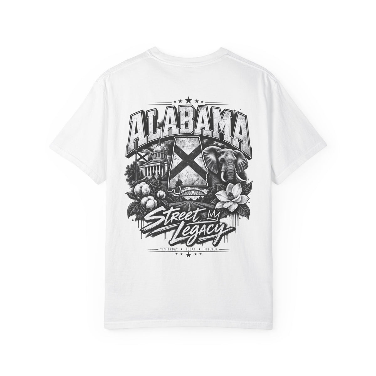 Alabama Street Legacy Unisex Comfort Color 1717 Streetwear Graphic Tee