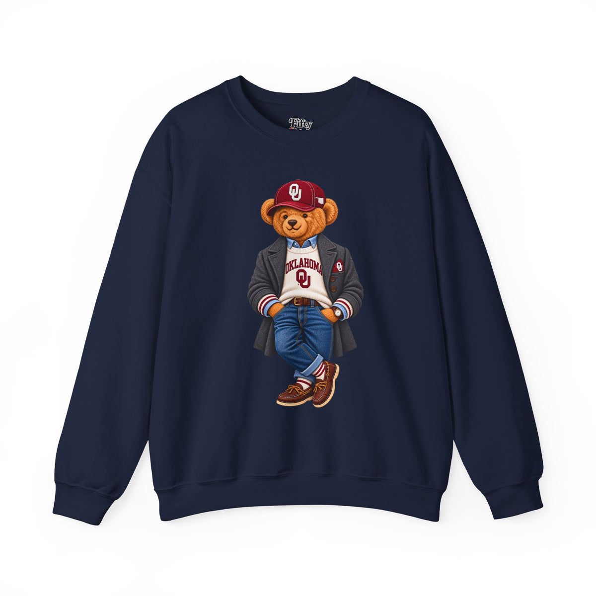 Oklahoma- Game Day Teddy Bear Sweatshirt