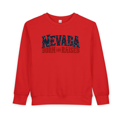 Nevada Born and Raised Classic Ranchwear Unisex Toddler Sweatshirt