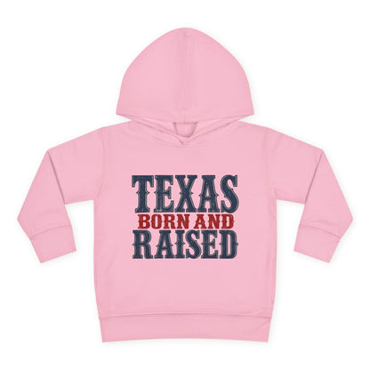 Texas Born and Raised Classic Heritage Unisex Toddler Pullover Fleece Hoodie