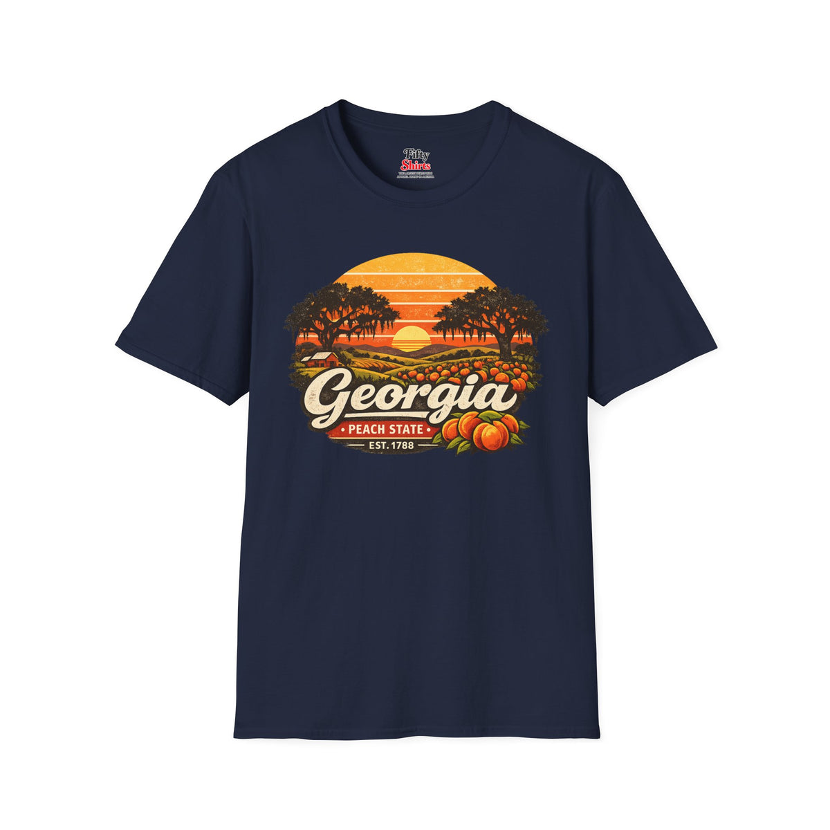 Georgia Southern Sunset Unisex Softstyle T Shirt State Pride Graphic Tee Collections FS03