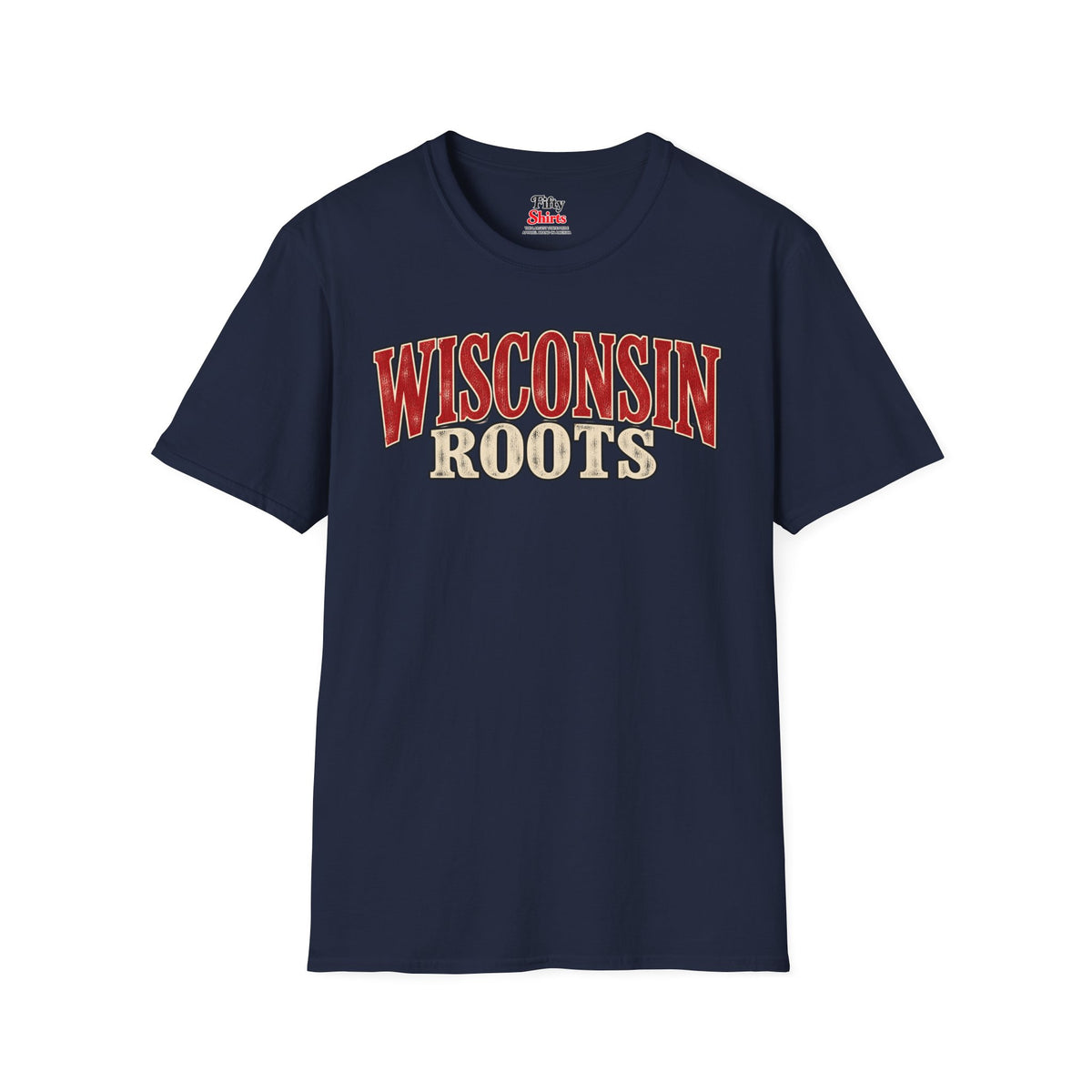 Wisconsin Roots Unisex Softstyle T Shirt State Name Graphic Tee