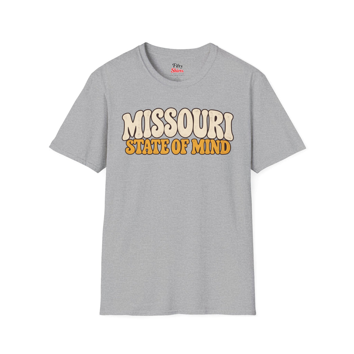 Missouri State of Mind Unisex Softstyle T Shirt State Name Graphic Tee