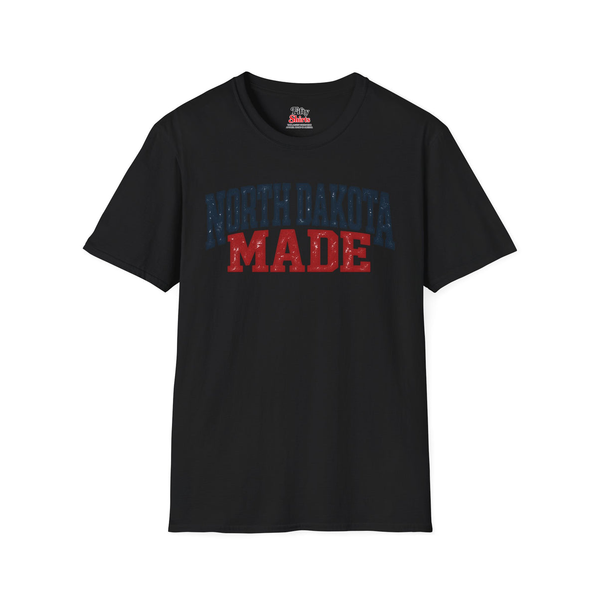 North Dakota Made Unisex Softstyle T Shirt State Name Graphic Tee