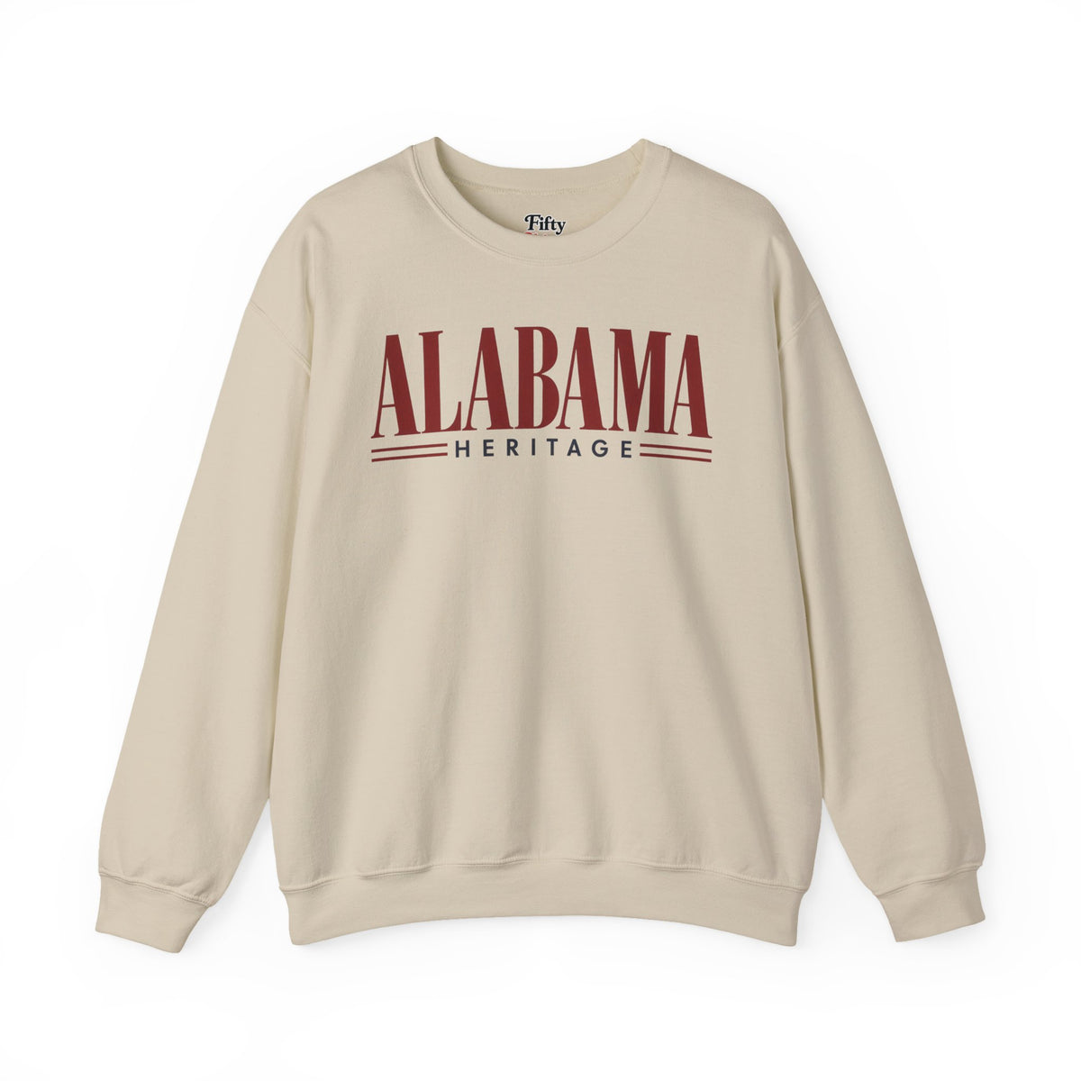 Alabama Heritage Unisex Crewneck Sweatshirt State Name Graphic