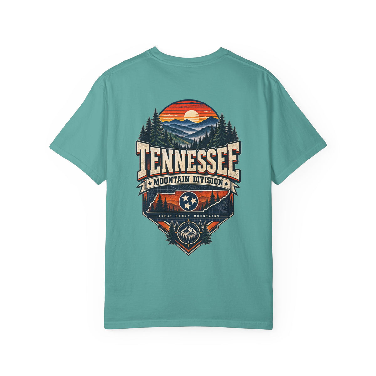 Tennessee Mountain Division Unisex Comfort Color 1717 Streetwear Graphic Tee