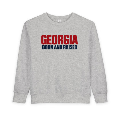 Georgia Born and Raised Minimal Modern Unisex Toddler Sweatshirt