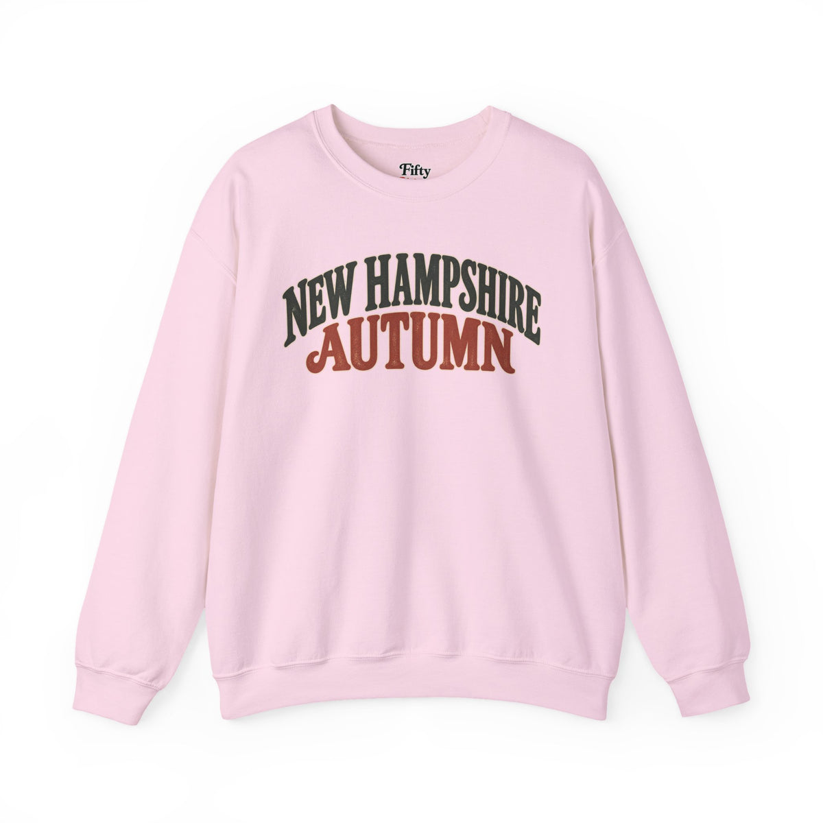 New Hampshire Autumn Unisex Crewneck Sweatshirt State Name Graphic