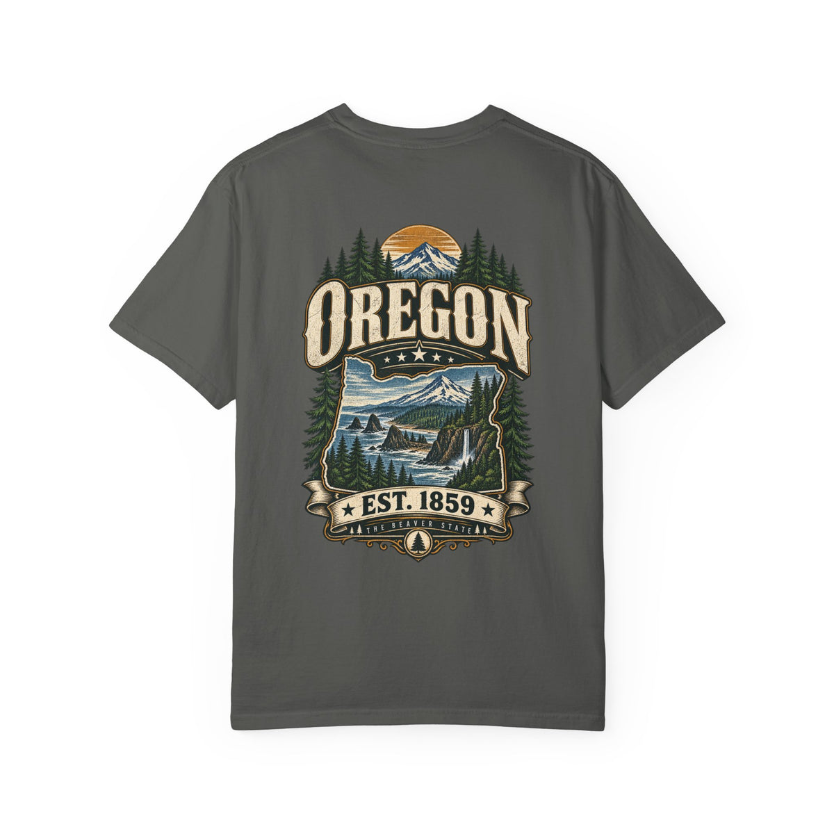 Oregon Established 1859 Unisex Comfort Color 1717 Streetwear Graphic Tee