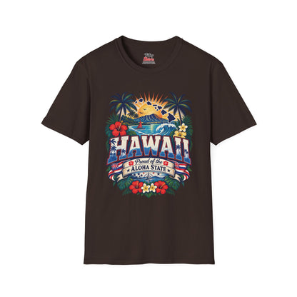 Hawaii State Pride Unisex Softstyle T Shirt State Pride Graphic Tee Collections FS03