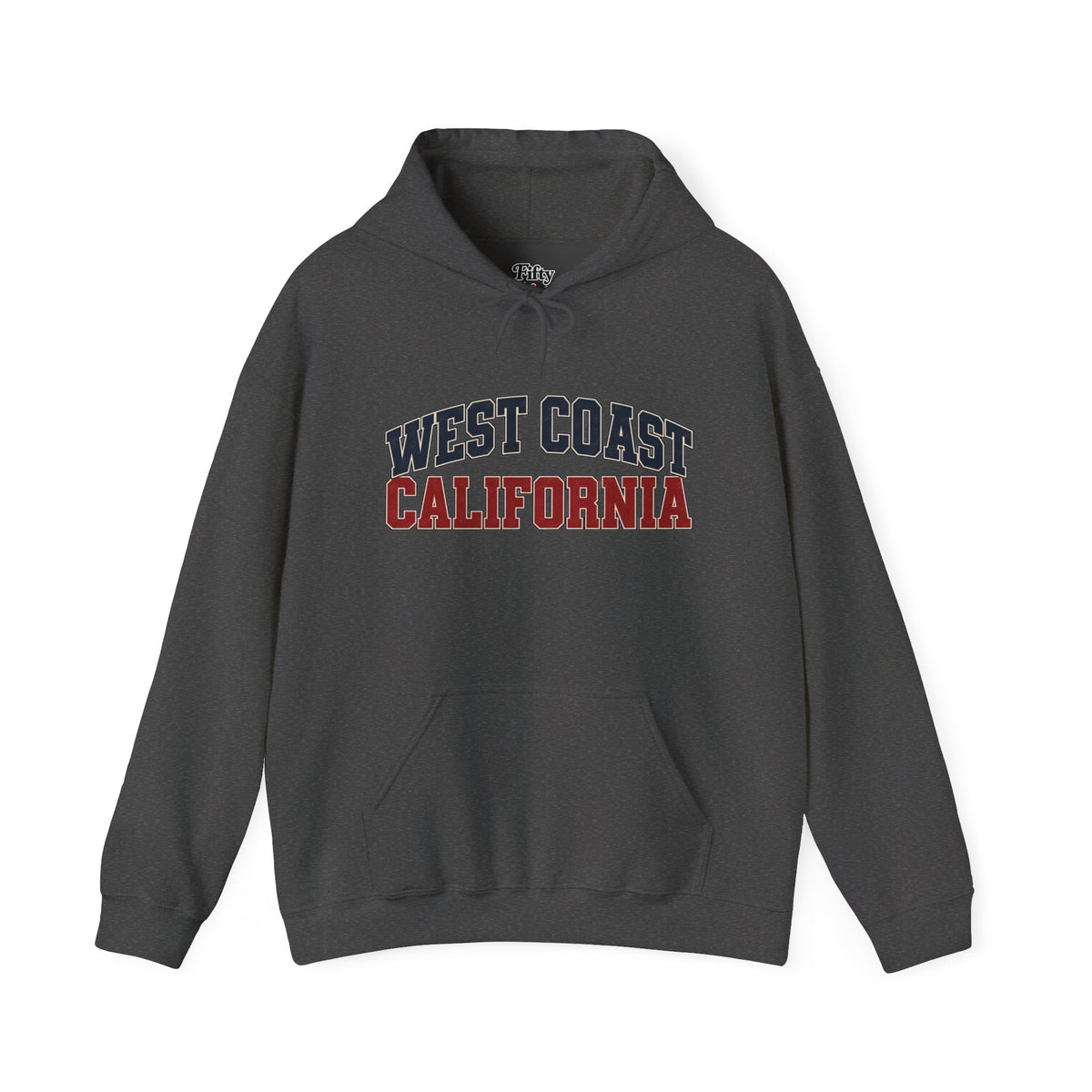 West Coast California Unisex Hoodie State Name Graphic