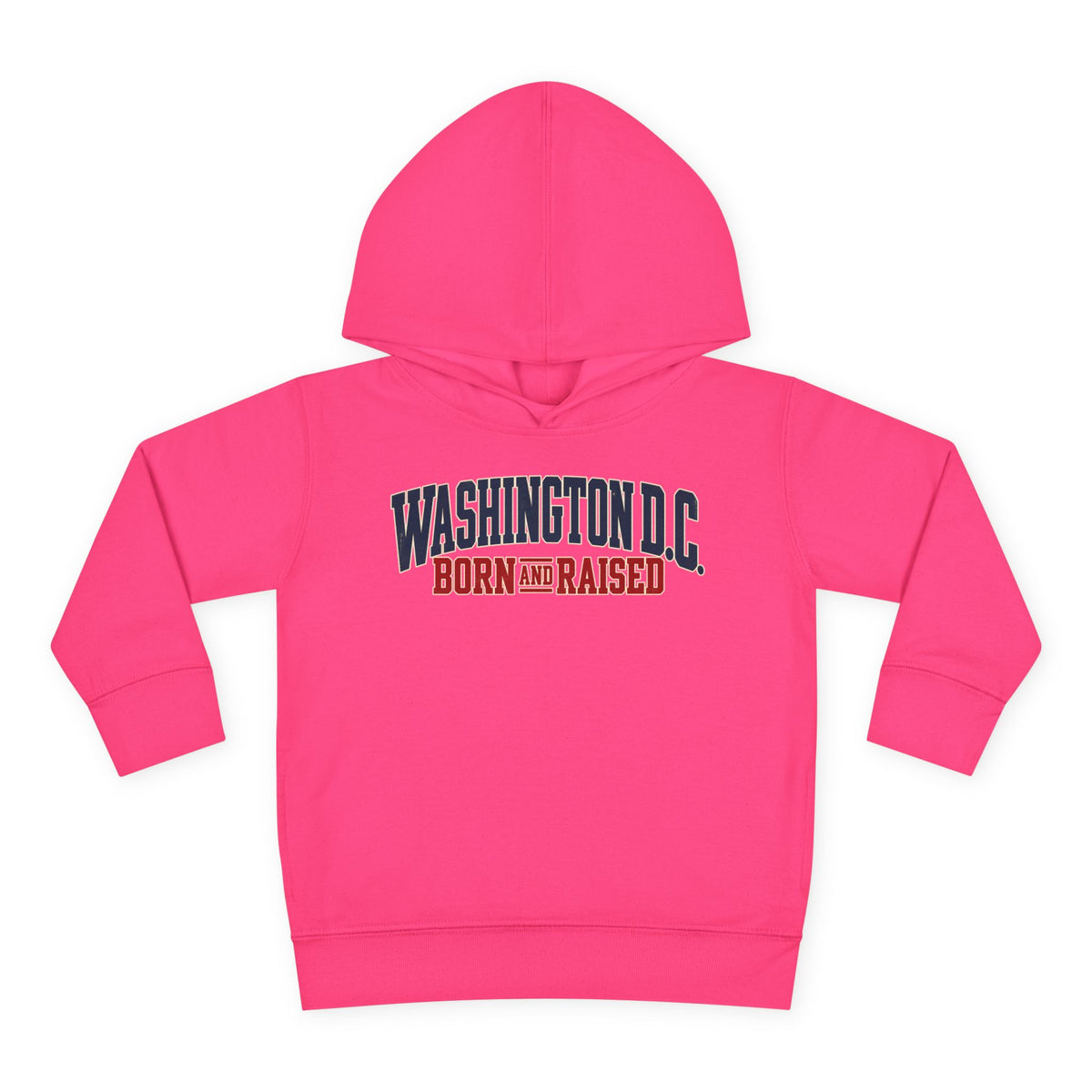 Washington DC Born and Raised Premium East Coast Unisex Toddler Pullover Fleece Hoodie