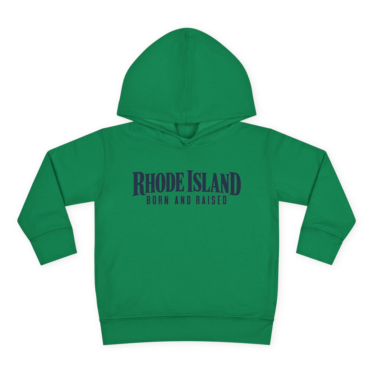 Rhode Island Born and Raised Premium Heritage Unisex Toddler Pullover Fleece Hoodie