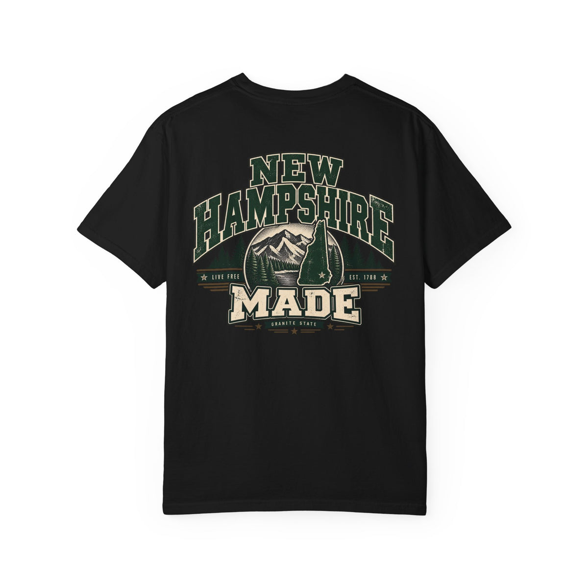 New Hampshire Made Unisex Comfort Color 1717 Streetwear Graphic Tee