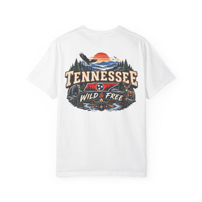 Tennessee Wild & Free Unisex Comfort Color 1717 Streetwear Graphic Tee