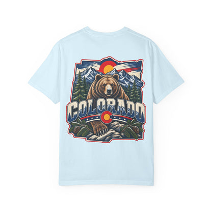 Colorado Bear Emblem  Unisex Comfort Color 1717 Streetwear Graphic Tee