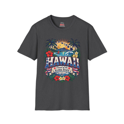 Hawaii State Pride Unisex Softstyle T Shirt State Pride Graphic Tee Collections FS03