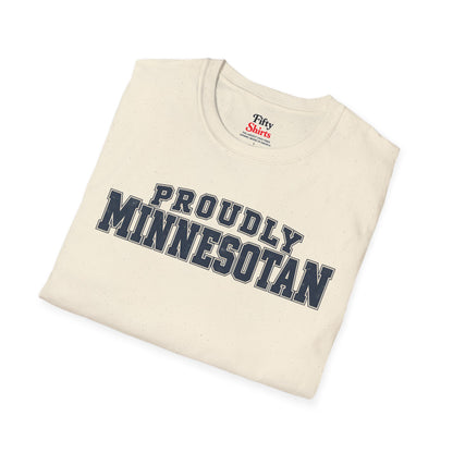 Proudly Minnesotan Unisex Softstyle T Shirt State Name Graphic Tee