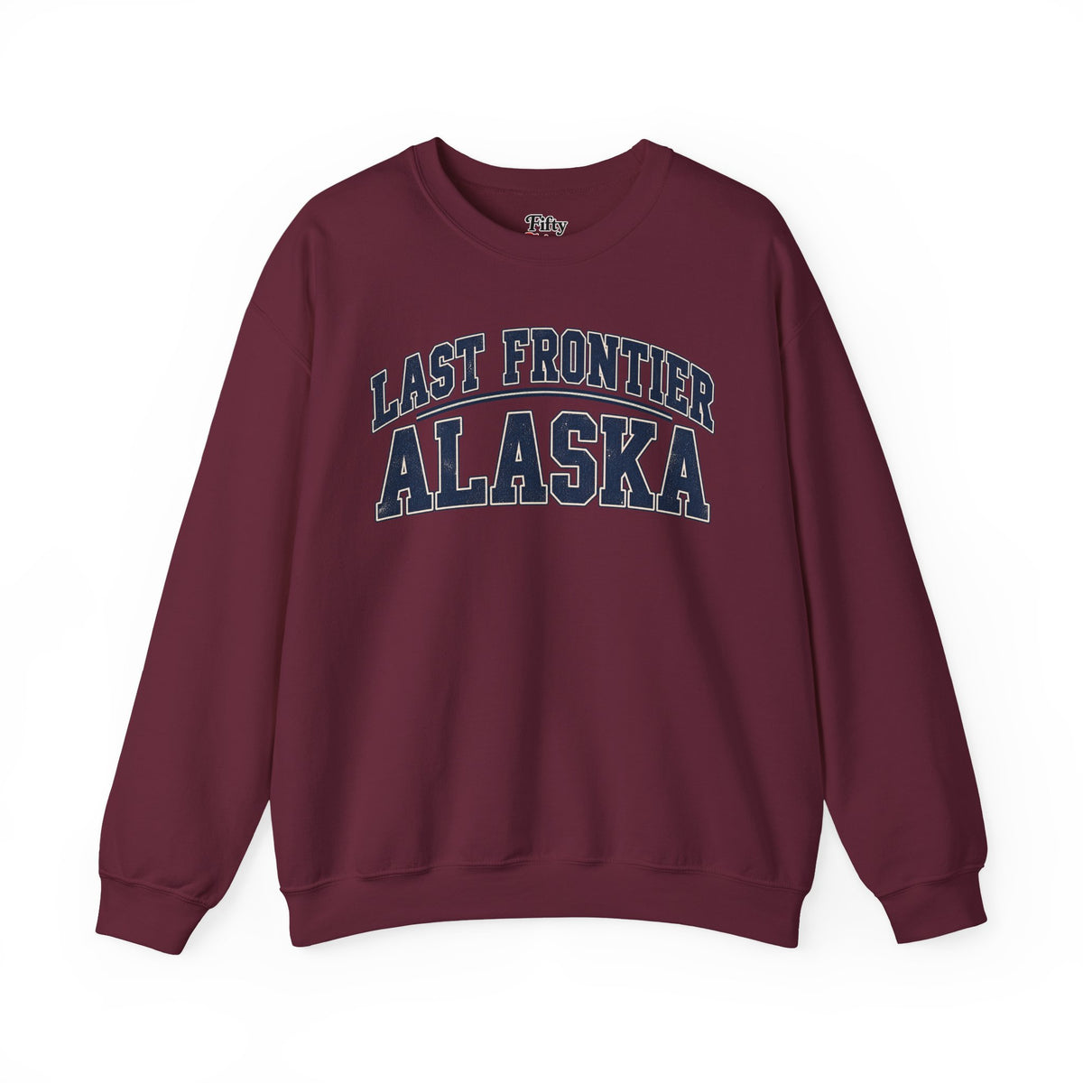 Last Frontier Alaska Unisex Crewneck Sweatshirt State Name Graphic