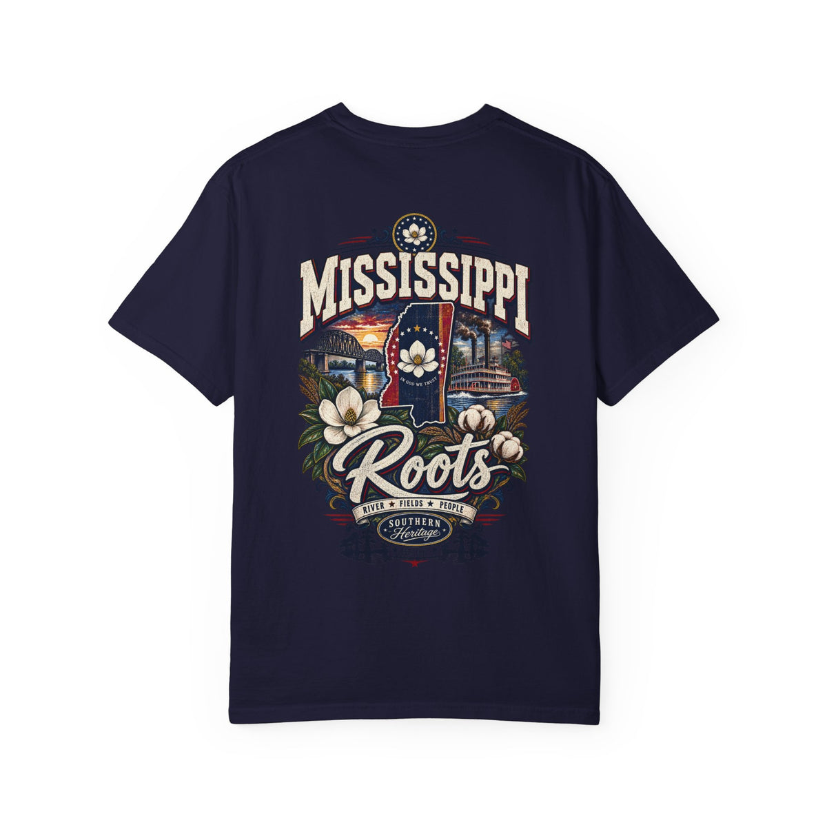 Mississippi Roots Unisex Comfort Color 1717 Streetwear Graphic Tee