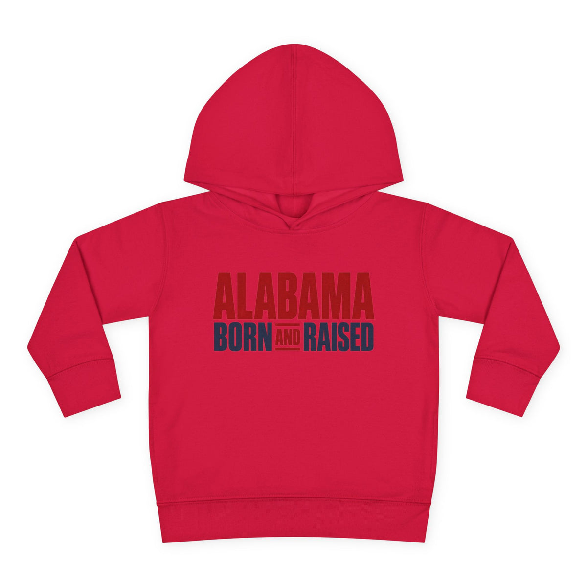 Alabama Born and Raised Minimal Heritage Unisex Toddler Pullover Fleece Hoodie