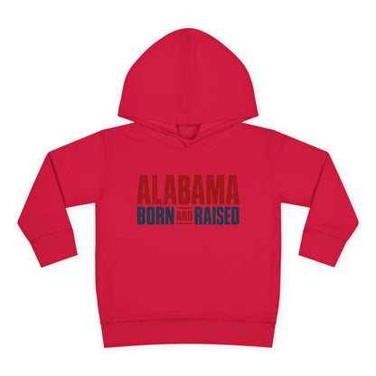 Alabama Born and Raised Minimal Heritage Unisex Toddler Pullover Fleece Hoodie