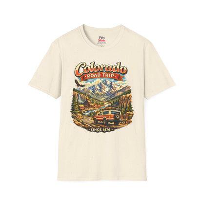 Colorado Road Trip Unisex Softstyle T Shirt State Pride Graphic Tee Collections FS03