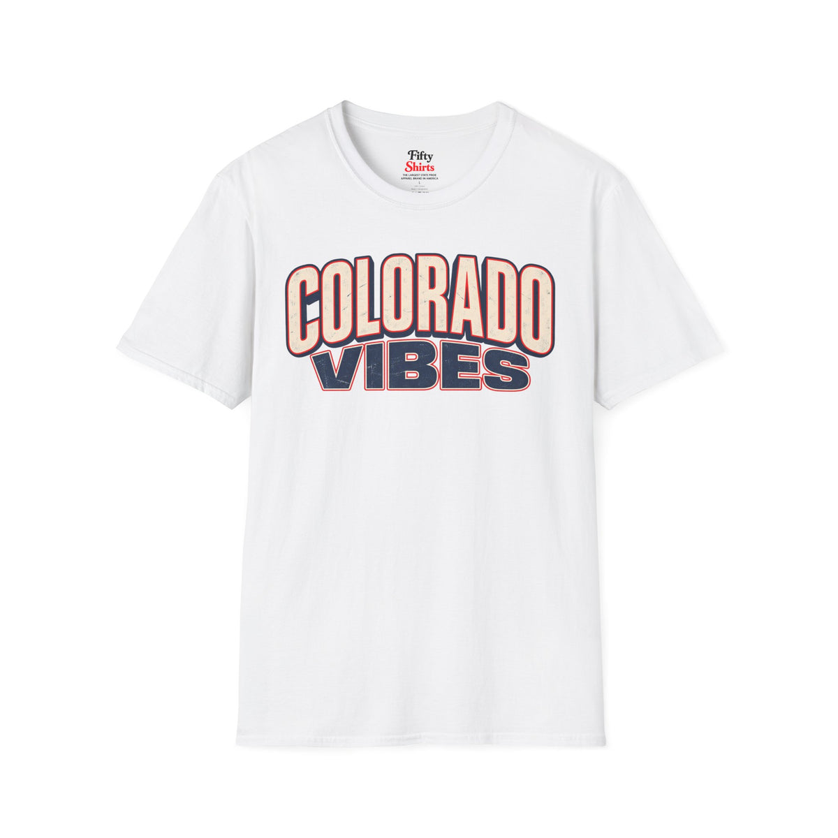 Colorado Vibes Unisex Softstyle T Shirt State Name Graphic Tee
