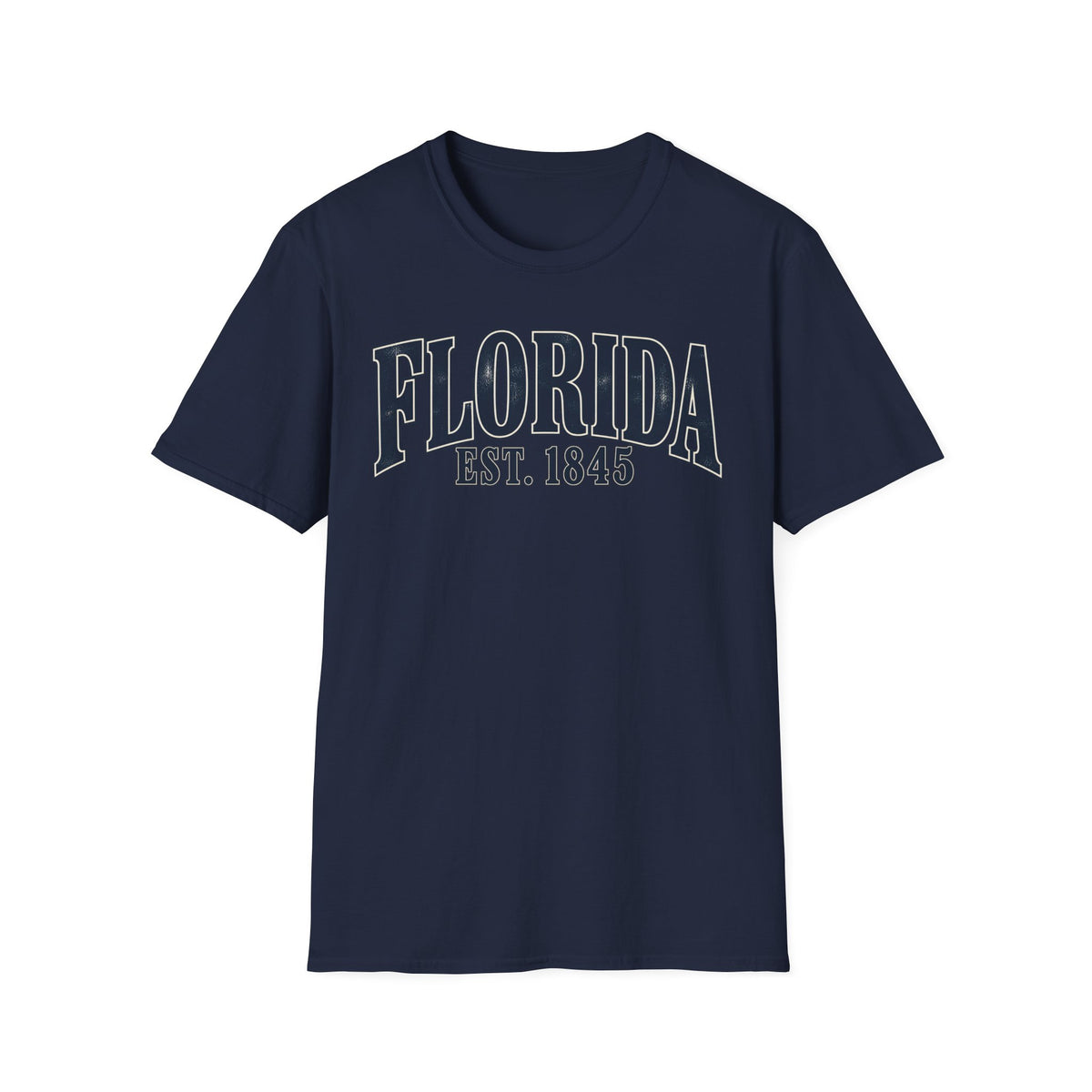 Florida EST. 1845 Unisex Softstyle T Shirt State Name Graphic Tee