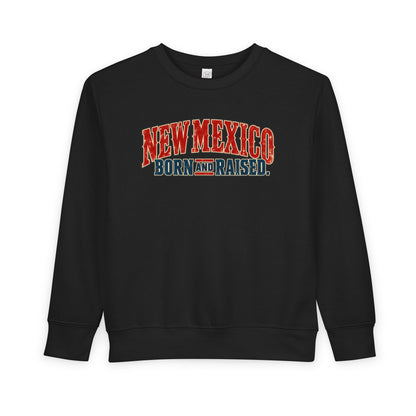 New Mexico Born and Raised Classic Souvenir Unisex Toddler Sweatshirt
