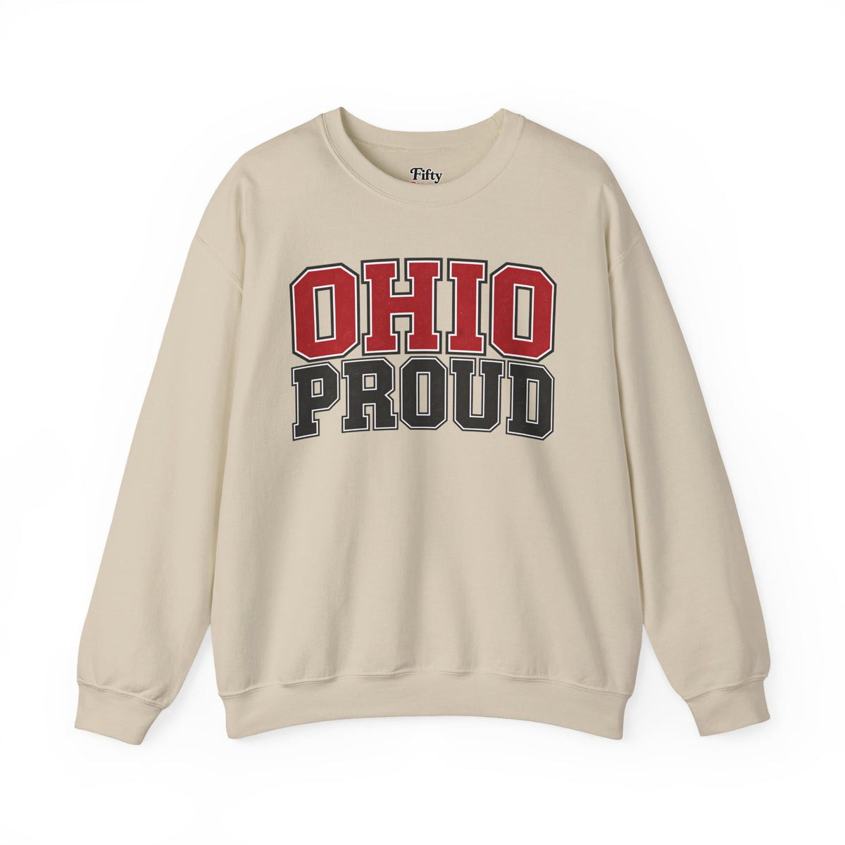 Ohio Proud Unisex Crewneck Sweatshirt State Name Graphic