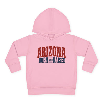 Arizona Born and Raised Classic Souvenir Unisex Toddler Pullover Fleece Hoodie