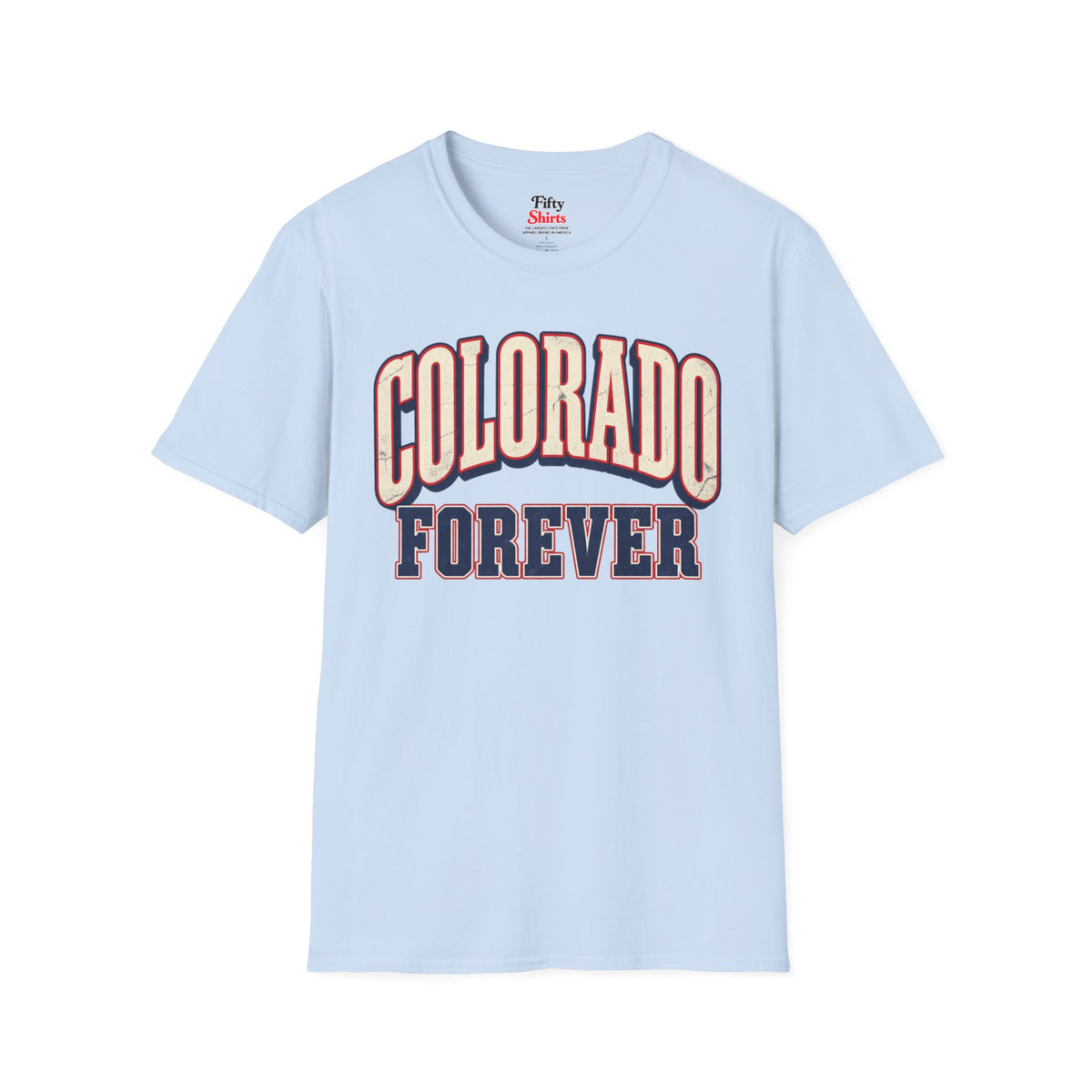 Colorado Forever Unisex Softstyle T Shirt State Name Graphic Tee