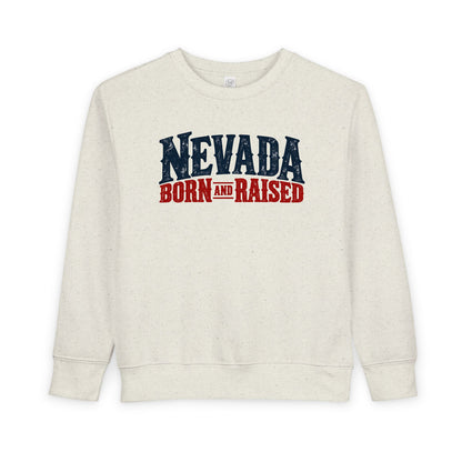 Nevada Born and Raised Classic Ranchwear Unisex Toddler Sweatshirt