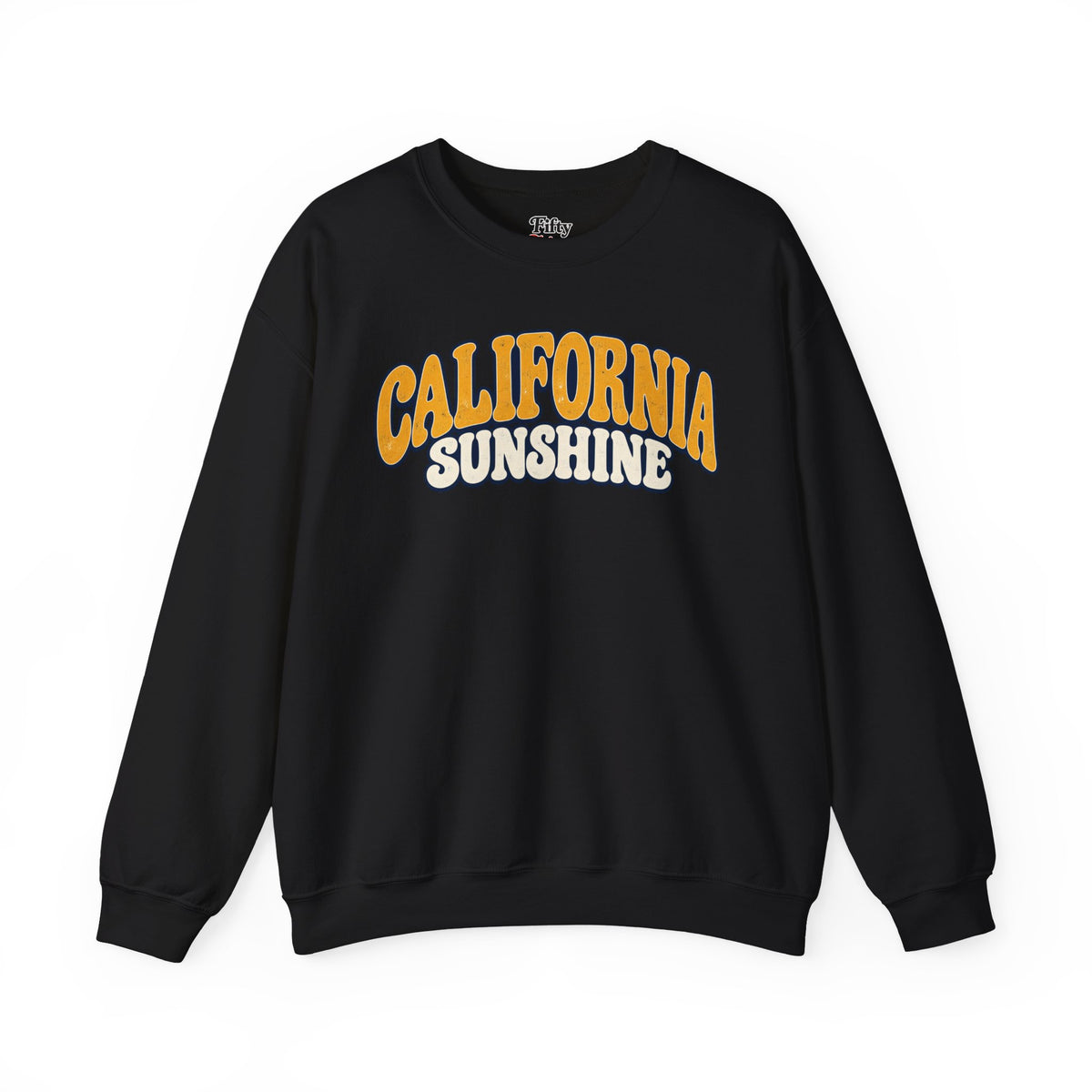 California Sunshine Unisex Crewneck Sweatshirt State Name Graphic