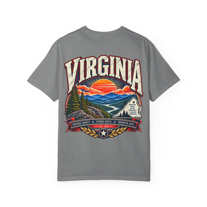 Virginia Mountains Unisex Comfort Color 1717 Streetwear Graphic Tee