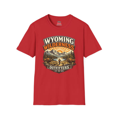 Wyoming Wilderness Outfitters Unisex Softstyle T Shirt State Pride Graphic Tee Collections FS03