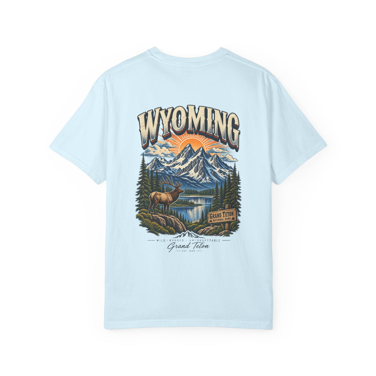 Grand Teton Wyoming Unisex Comfort Color 1717 Streetwear Graphic Tee