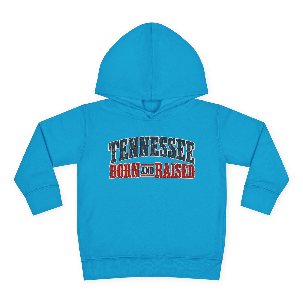 Tennessee Born and Raised Vintage Americana Unisex Toddler Pullover Fleece Hoodie