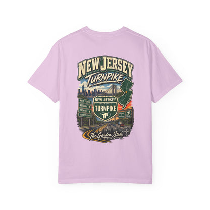 New Jersey Turnpike Unisex Comfort Color 1717 Streetwear Graphic Tee